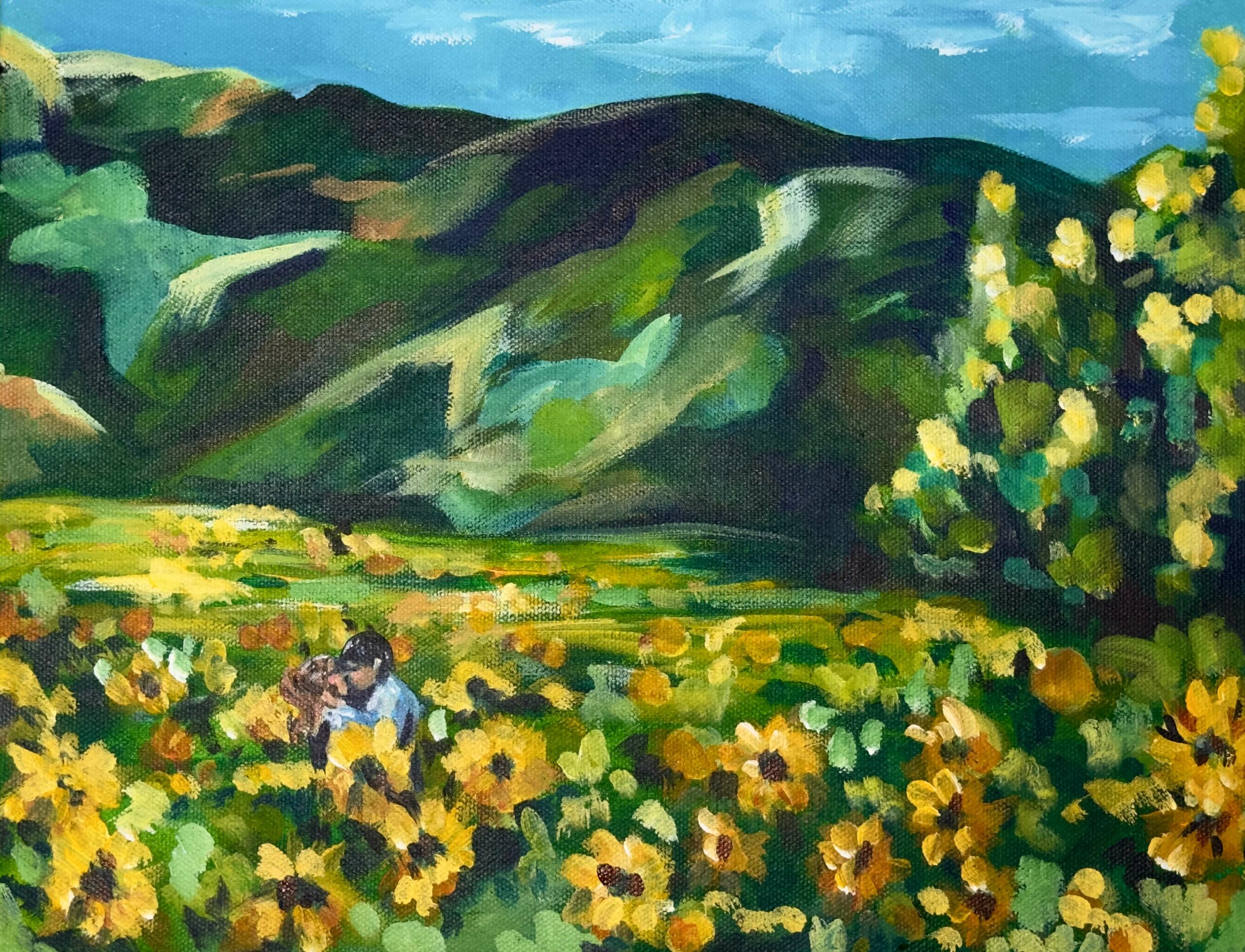 I Love You (Field of Sunflowers)_Acrylic on Canvas (1)