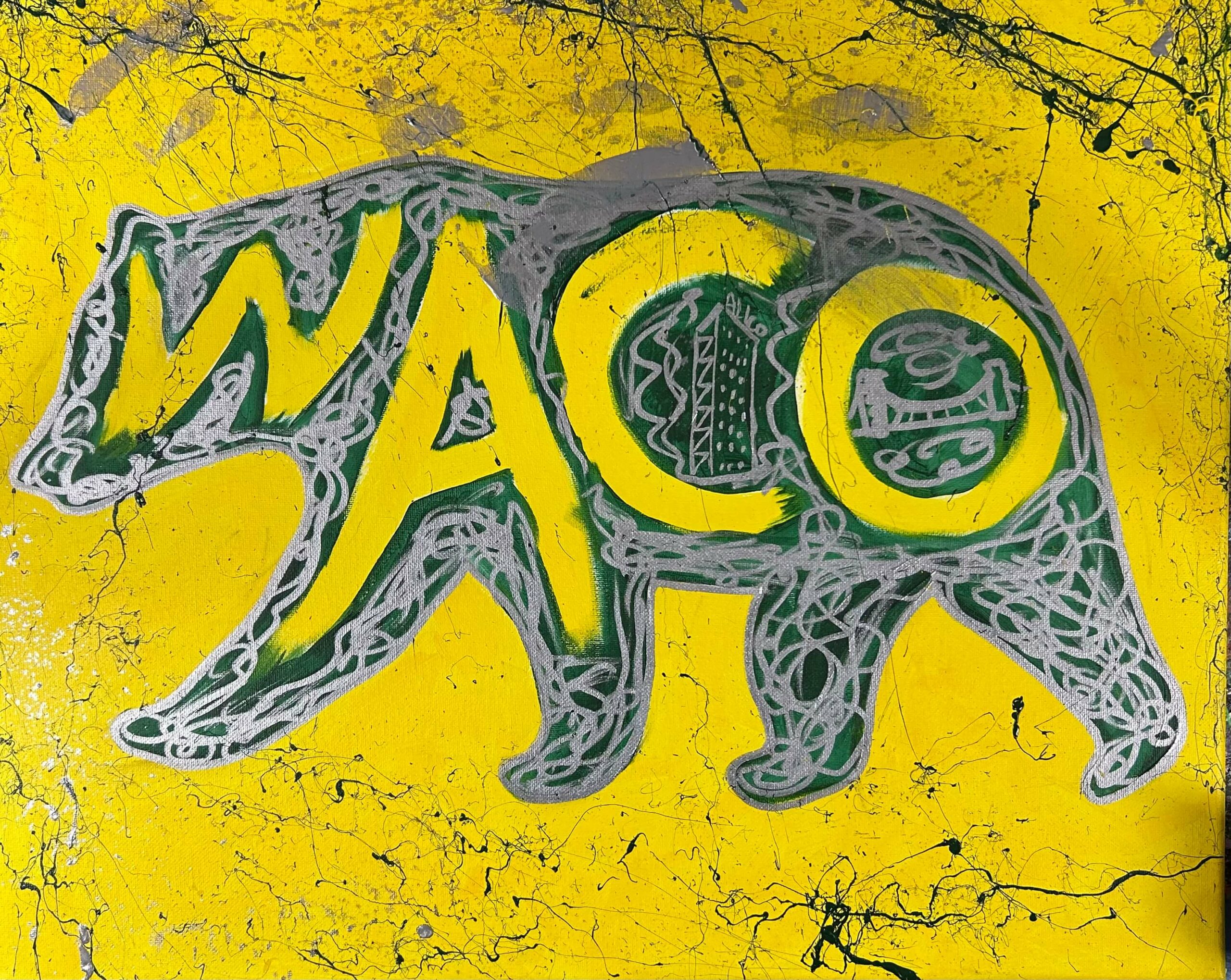 Waco Bear_Acrylic Paint and Markers